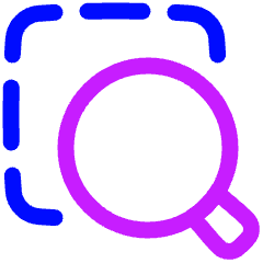 Zoom Area Icon from Plump Neon Set