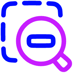 Zoom Out Area Icon from Plump Neon Set