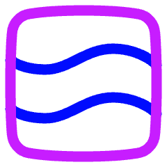 Warp Wave Icon from Plump Neon Set