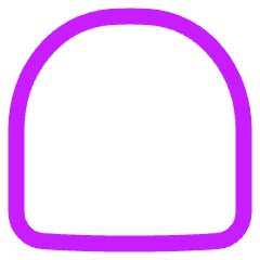 Wrap Arc Upper Icon from Plump Neon Set