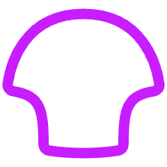 Wrap Shell Upper Icon from Plump Neon Set
