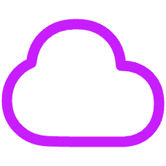 Cloud Icon from Plump Neon Set