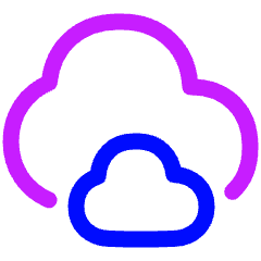 Clouds Icon from Plump Neon Set