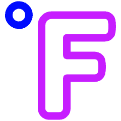 Fahrenheit Icon from Plump Neon Set