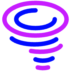 Hurricane Icon from Plump Neon Set