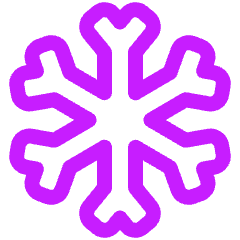 Snow Flake Icon from Plump Neon Set