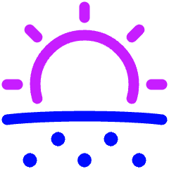 Sun Snow Icon from Plump Neon Set