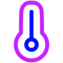Thermometer Icon from Plump Neon Set