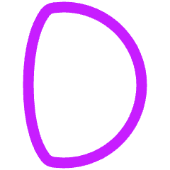 Waxing Gibbous Moon Icon from Plump Neon Set
