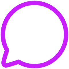 Chat Bubble Oval Icon from Plump Neon Set
