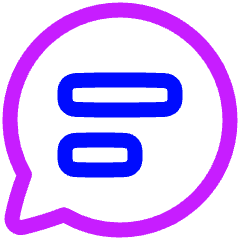Chat Bubble Text Oval Icon from Plump Neon Set