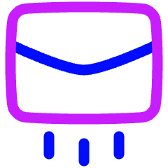 Mail Send Icon from Plump Neon Set