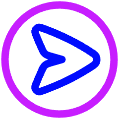 Mail Send Email Message Circle Icon from Plump Neon Set