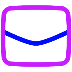 Mail Send Envelope Icon from Plump Neon Set