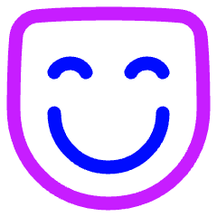 Happy Mask Icon from Plump Neon Set