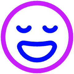 Smiley Blessed Icon from Plump Neon Set