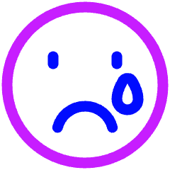 Smiley Crying 2 Icon from Plump Neon Set