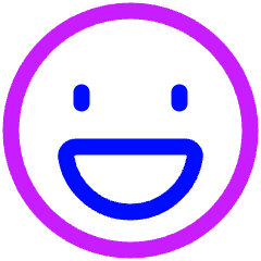 Smiley Happy Icon from Plump Neon Set