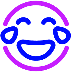 Smiley Laughing 1 Icon from Plump Neon Set