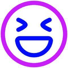 Smiley Laughing 2 Icon from Plump Neon Set
