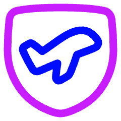 Airport Security Icon from Plump Neon Set