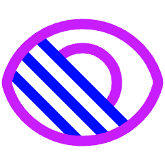 Visual Blind Icon from Plump Neon Set