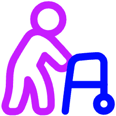 Walker Icon from Plump Neon Set