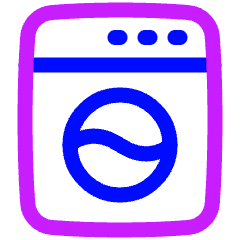 Hotel Laundry Icon from Plump Neon Set
