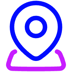 Location Pin 3 Icon from Plump Neon Set