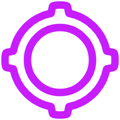 Location Target 2 Icon from Plump Neon Set