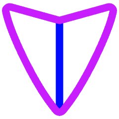 Navigation Arrow South Icon from Plump Neon Set