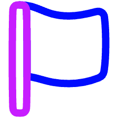 Rectangle Flag Icon from Plump Neon Set