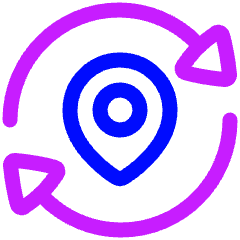 Refresh Location Icon from Plump Neon Set