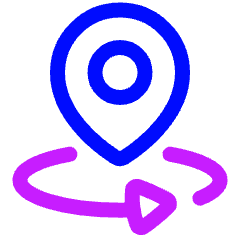 Sync Location Icon from Plump Neon Set