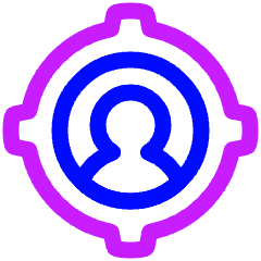 User Target Icon from Plump Neon Set