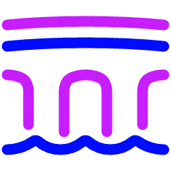 Bridge Icon from Plump Neon Set