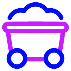 Mine Cart 2 Icon from Plump Neon Set