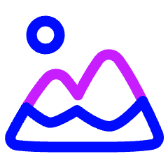 Mountain Icon from Plump Neon Set