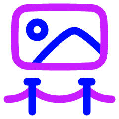 Museum Painting Icon from Plump Neon Set