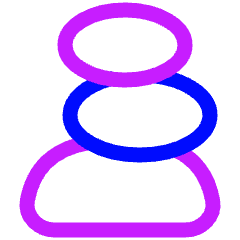 Stone Spa Icon from Plump Neon Set