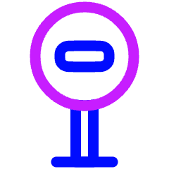 Traffic Sign Icon from Plump Neon Set