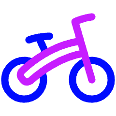 Bicycle Bike Icon from Plump Neon Set