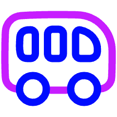 Bus Side Icon from Plump Neon Set