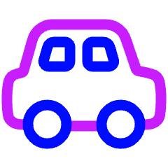 Car 1 Icon from Plump Neon Set