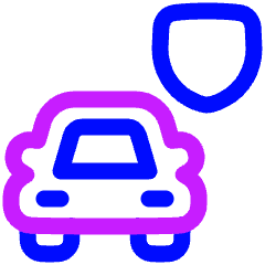 Car Insurance Icon from Plump Neon Set