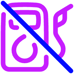 Empty Gas Icon from Plump Neon Set