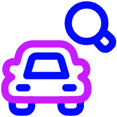 Search Car Icon from Plump Neon Set
