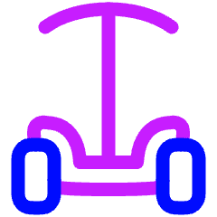 Segway Front Icon from Plump Neon Set