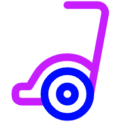 Segway Side Icon from Plump Neon Set