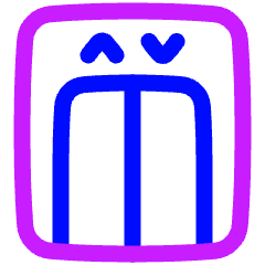 Elevator Icon from Plump Neon Set
